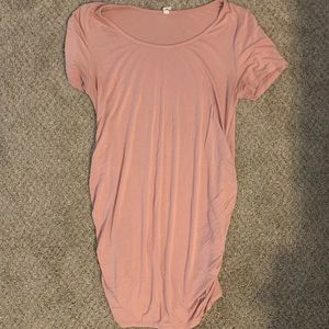 Pink blush maternity shirt